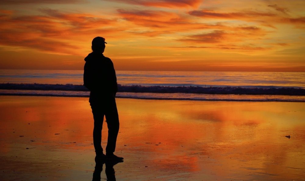 beach sunset - South Carlsbad State Beach