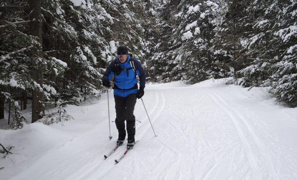 bruce watts cross country skiing in Algonquin Park